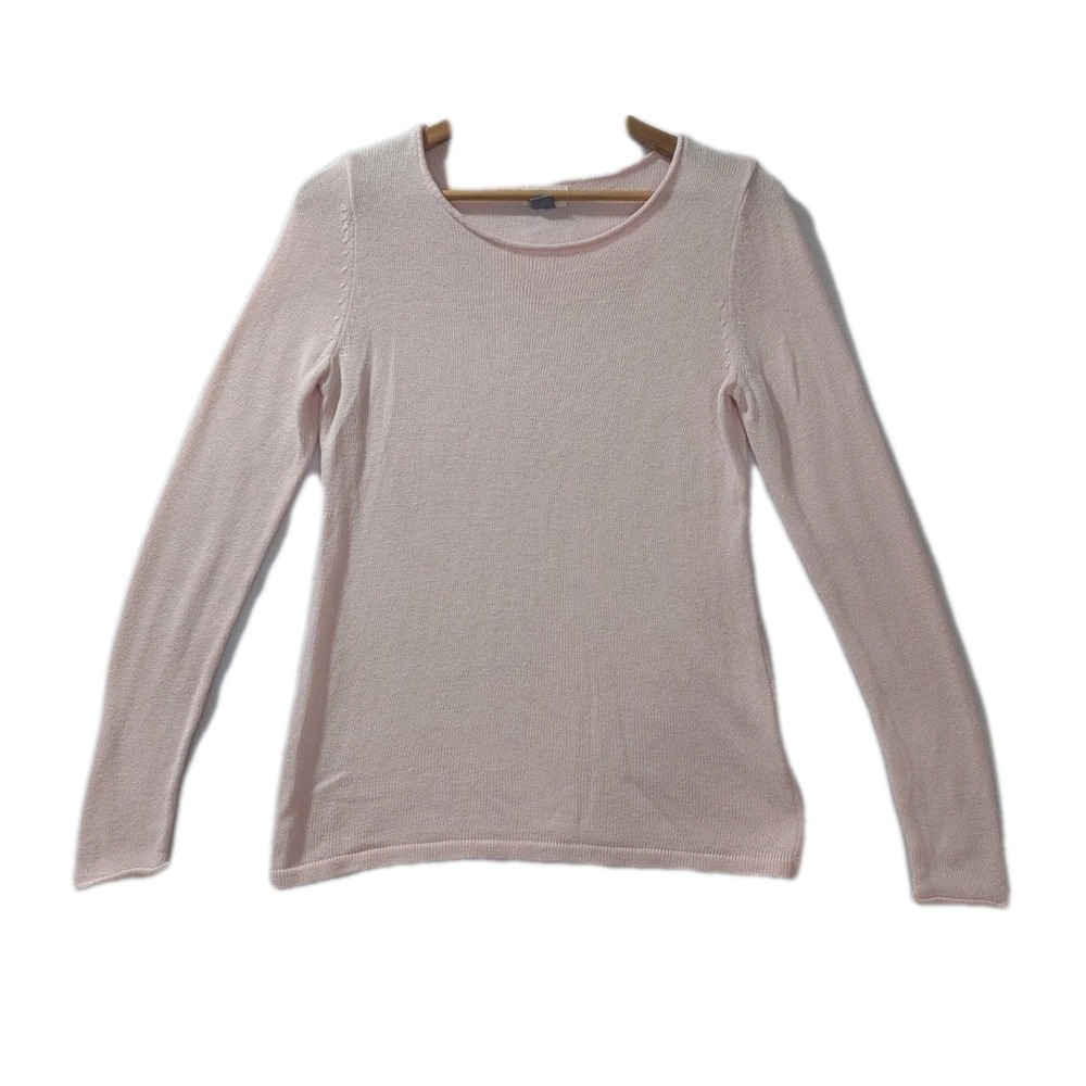 Old Navy Pink Classic Crew Neck Long Sleeve Knit Sweater, Women's Size Small